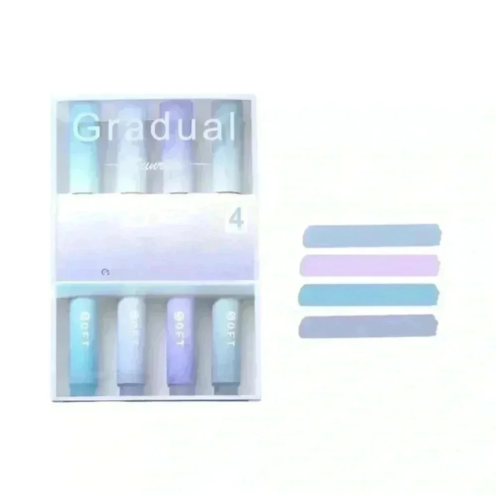 Weekly Planner and Purple Series Highlighter Pen Set Bundle